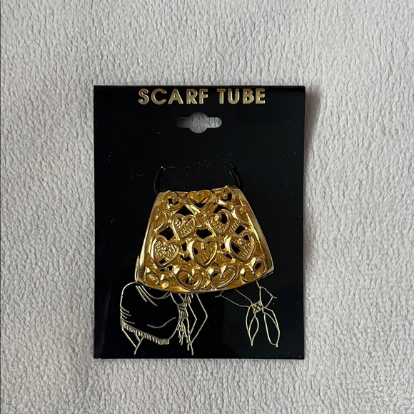 NWT Gold Scarf Tube Accessory - Picture 2 of 2